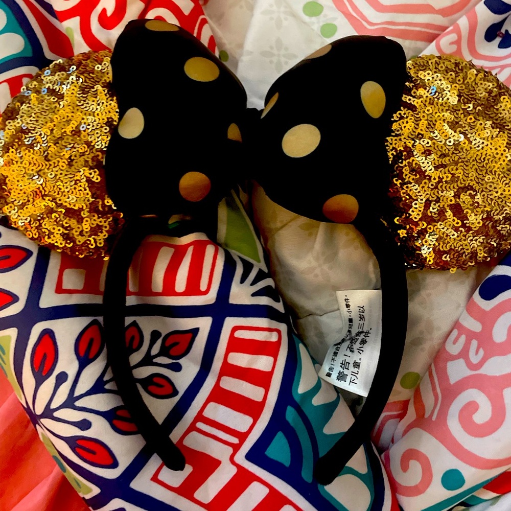 Black and Gold Minnie Ears